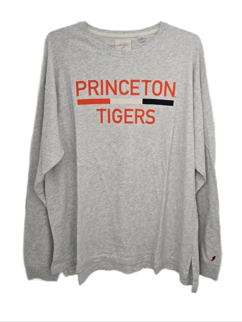Princeton Tigers Gray Crewneck Long-Sleeve Shirt